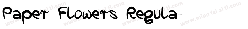 Paper Flowers Regula字体转换